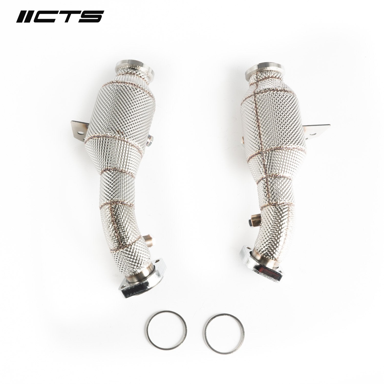 CTS Turbo HIGH-FLOW cat set for Mercedes Benz C43 C400 C450 E43 E400 E450 with M276 engine