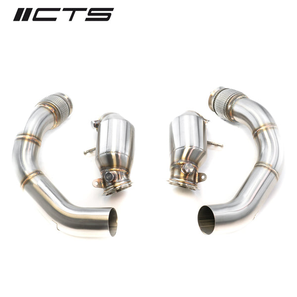 CTS Turbo BMW F90 M5/M5C &amp; BMW G15/G16 M8/M8C HIGH FLOW CATS DOWNPIPE SET