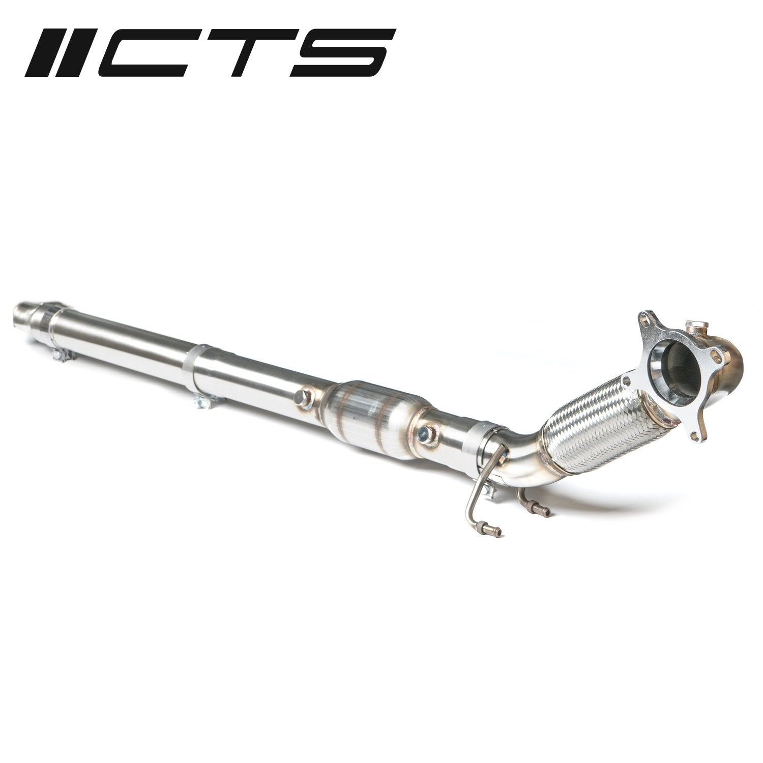 CTS Turbo Audi/VW 2.0T FWD Exhaust Downpipe With High-Flow Cat (MK5, MK6, 8P A3, 8J TT)
