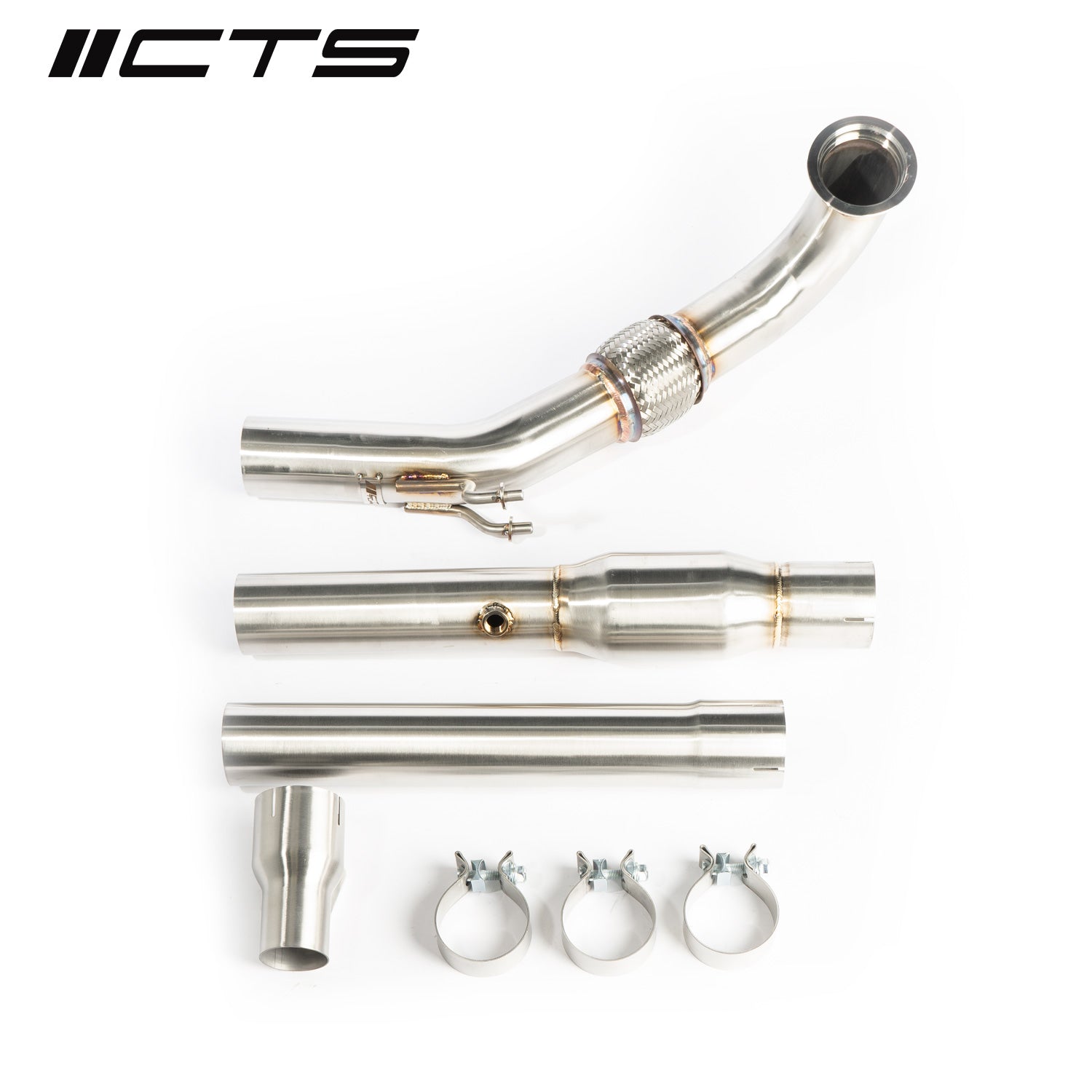 CTS Turbo Gen3 1.8T/2.0T TSI Downpipe with High-Flow Cat