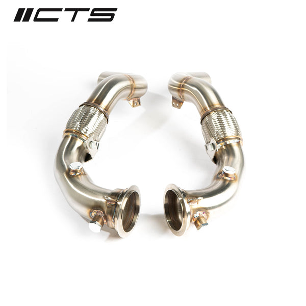 CTS Turbo RACE DOWNPIPE SET for BMW F85 X5M S63 &amp; BMW F86 X6M S63 2014 2019
