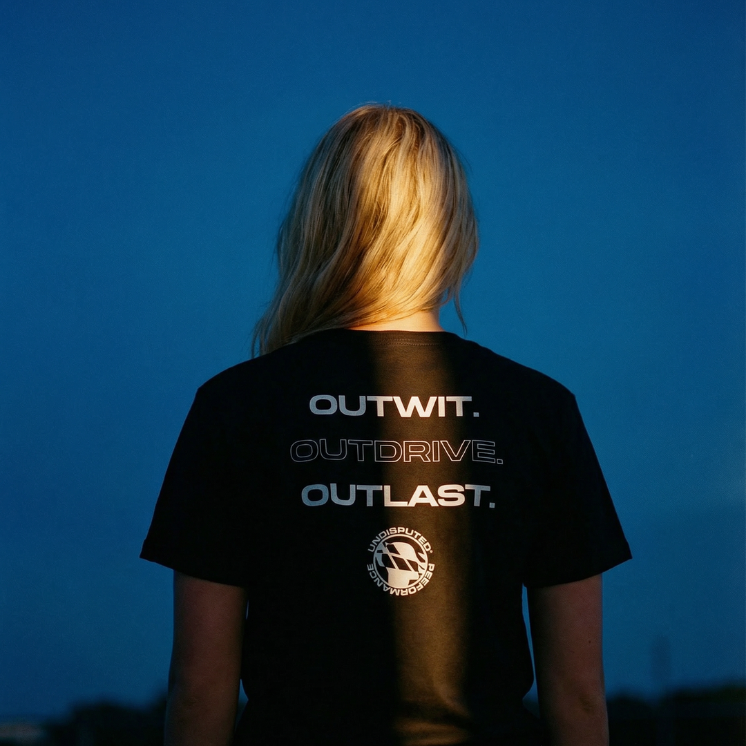 Outwit. Outdrive. Outlast. T-shirt UNDISPUTED